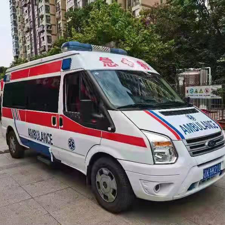 漳县长途救护车护送病人返乡